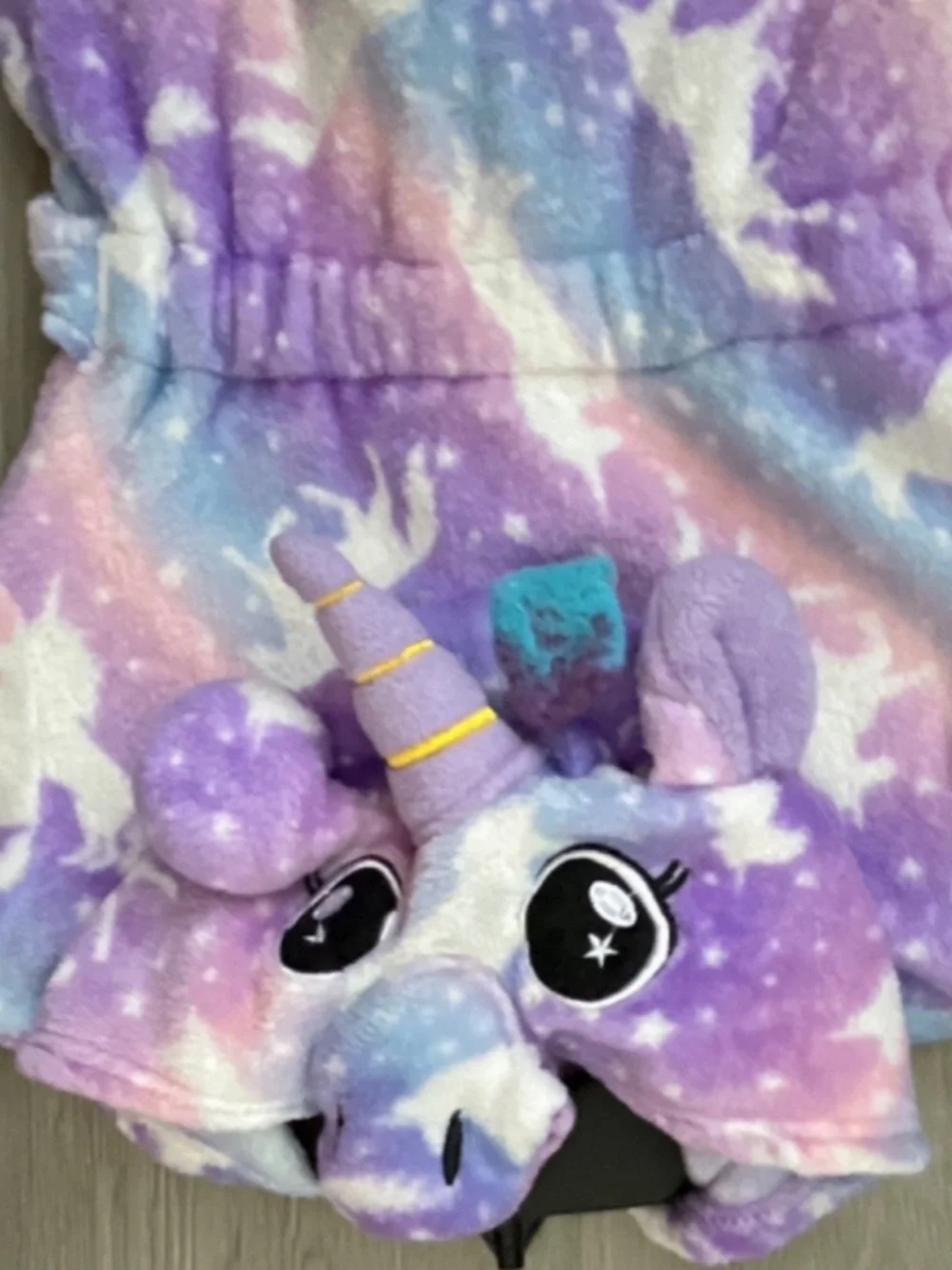 Doctor Unicorn Toddler Girl Soft Plush Bathrobe Size 3T-4T